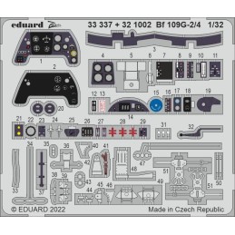 FOTOGRABADOR INTERIOR CABINA Bf-109 G-2/4 -Escala 1/32- Eduard 33337