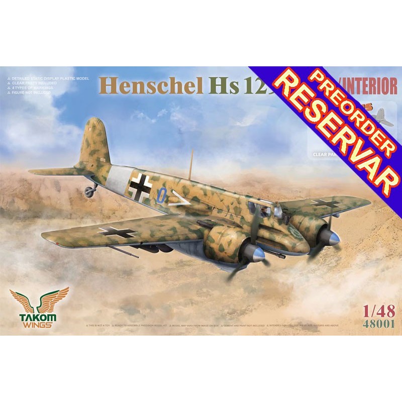 Henschel Hs 129 B-2 (Interiores) -Escala 1/48- Takom 48001