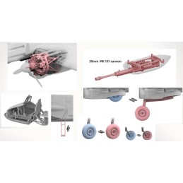 Henschel Hs 129 B-2 (Interiores) -Escala 1/48- Takom 48001