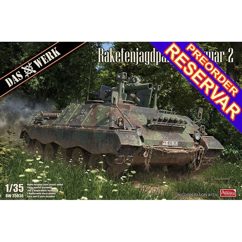 CAZACARROS Raketenjagdpanzer Jaguar 2 -Escala 1/35- Das Werk 35036 CAZACARROS Raketenjagdpanzer Jaguar 2 -Escala 1/35- Das Werk 35036
