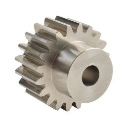 PIÑON ACERO Modulo 0.6, 17T EJE:2.3mm