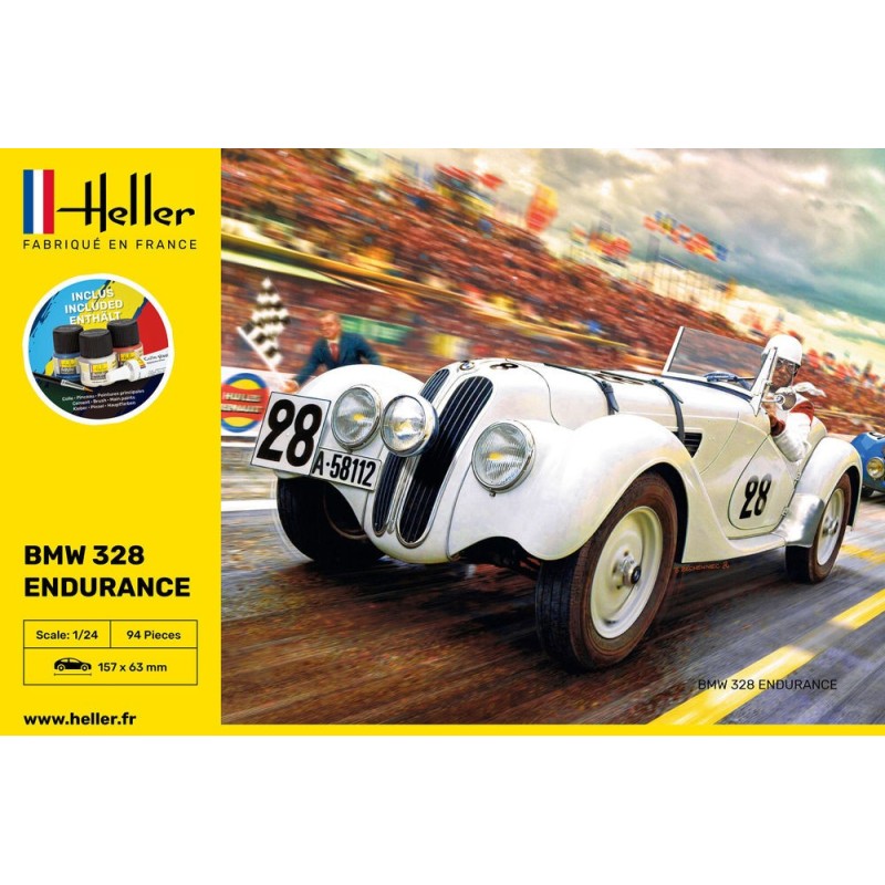 BMW 328 ENDURANCE - ESCALA 1/24 - HELLER 80782