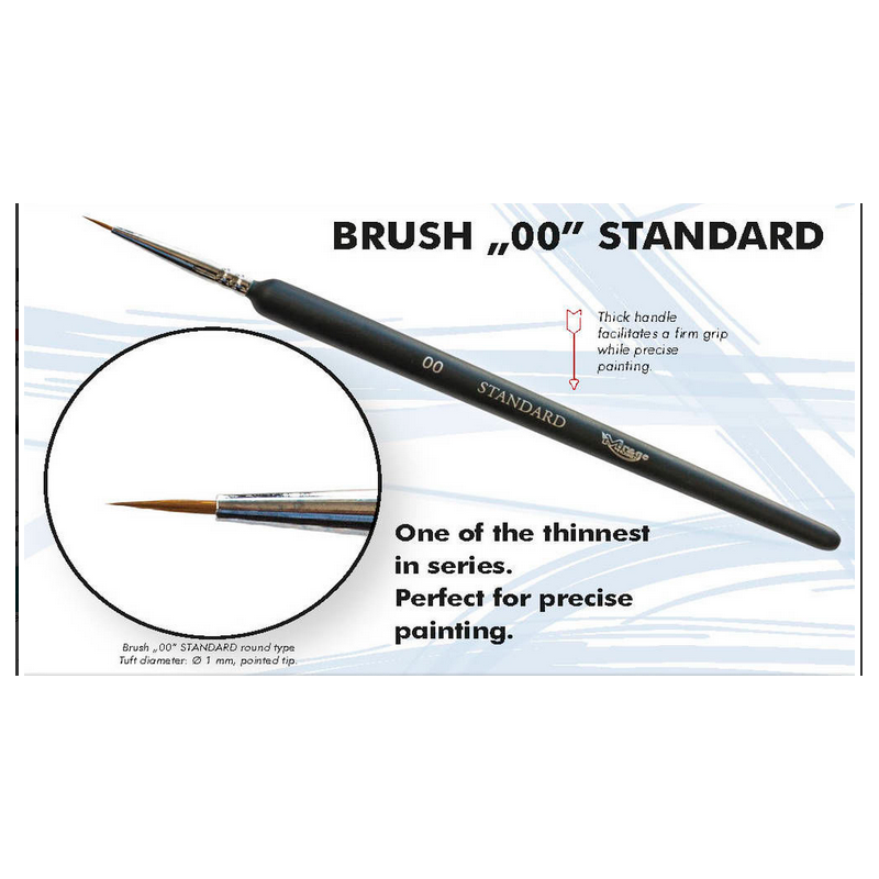 PINCEL PELO SINTETICO Nº 2/0 - Mirage Hobby 100015