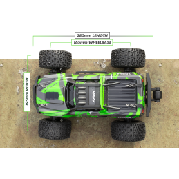 COCHE MAVERICK RC RTR Atom AT1 1-18 4WD Truck - VERDE