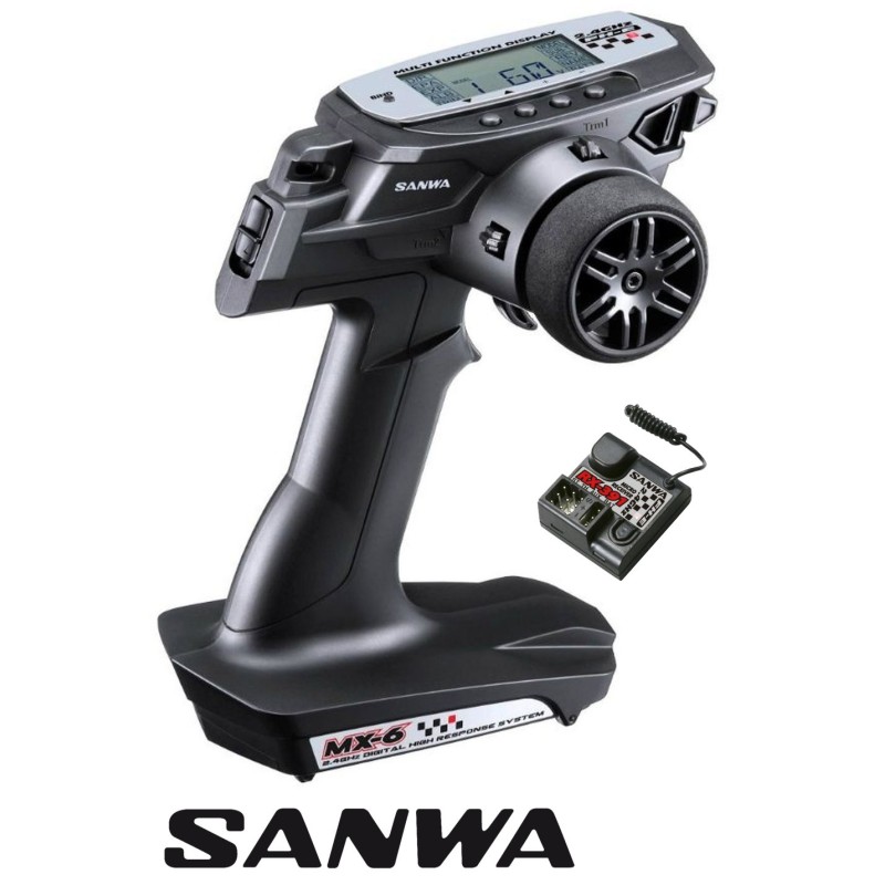EMISORA RADIO Sanwa MX-6 + Receptor RX391W Waterproft EMISORA RADIO Sanwa MX-6 + Receptor RX391W Waterproft