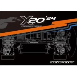 COCHE KIT MEDIUS x20 ''24 carbon 1/10 ep (SER400046)
