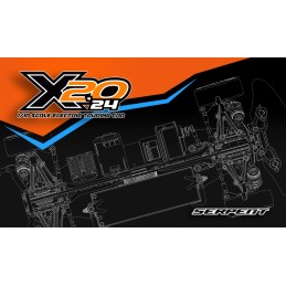 COCHE KIT MEDIUS x20 ''24 carbon 1/10 ep (SER400046)