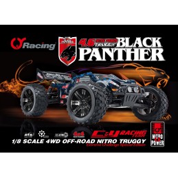 COCHE TRUGGY RTR Black panther NITRO - 1/8 (00803T-001)
