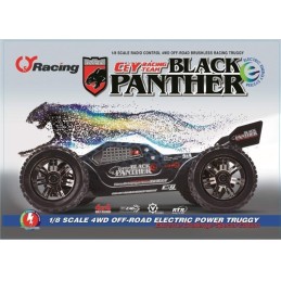 COCHE TRUGGY RTR Black panther electric - 1/8 (00804T-001)