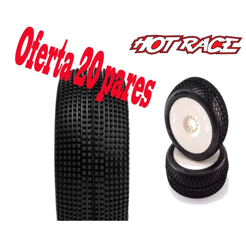 LOTE 20 PAREJAS DE RUEDAS AMAZZONIA HOT RACE 001-0313 (10 COCHES COMPLETOS)
