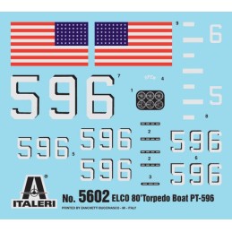 TORPEDERA ELCO 80 PT-596 - ESCALA 1/35 - ITALERI 5602