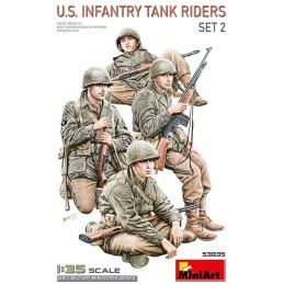 SOLDADOS U.S. ARMY CARRO Set 2 -Escala 1/35- MiniArt 53035