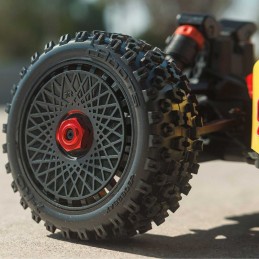 COCHE BUGGY 1/8 TYPHON MEGA 665 4X4 RTR Brushed AMARILLO Y ROJO