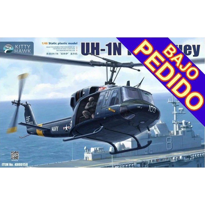 BELL UH-1N Twin Huey -Escala 1/48- Kitty Hawk KH80158 BELL UH-1N Twin Huey -Escala 1/48- Kitty Hawk KH80158