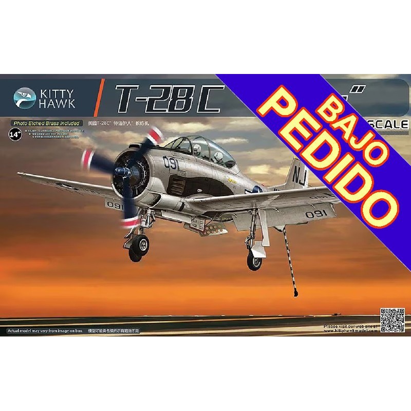 NORTH AMERICAN T-28 C Trojan -Escala 1/32- Kitty Hawk KH32015