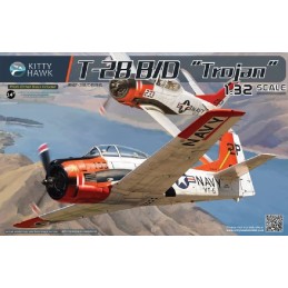 NORTH AMERICAN T-28 B Trojan -Escala 1/32- Kitty Hawk KH32014