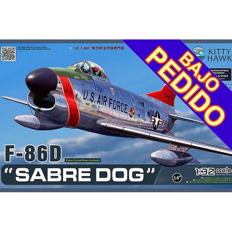 NORTH AMERICAN F-86 D SABRE DOG -Escala 1/32- Kitty Hawk KH 32007