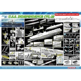 PORTAAVIONES U.S.S. Independence CVL-22 -Escala 1/350- Dragon Models 1024