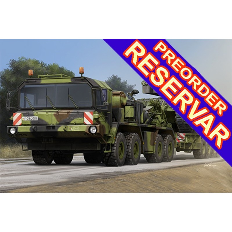 TRACTORA FAUN SLT 50-3 “ELEFANT” & GONDOLA SaAnh.52t -Escala 1/35-  Trumpeter 01070