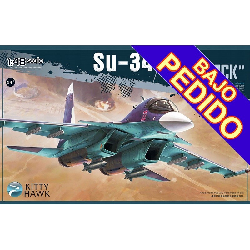 SUKHOI Su-34 FULLBACK -Escala 1/48- Kitty Hawk KH80141