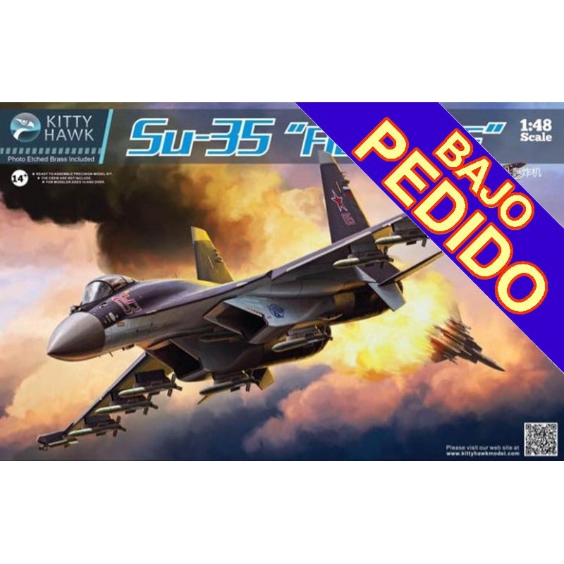 SUKHOI Su-35 Flanker-E -Escala 1/48- Kitty Hawk KH80142 SUKHOI Su-35 Flanker-E -Escala 1/48- Kitty Hawk KH80142