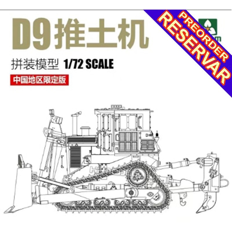 CARTERPILLA D-9 Bulldozer (Limited Edition) -Escala 1/72- Takom 5002S