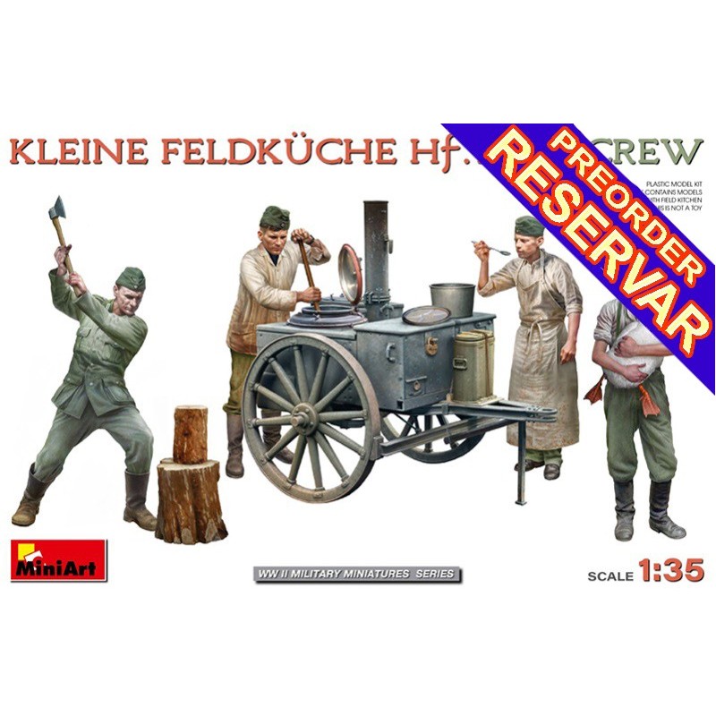 CAOCINA DE CAMPAÑA Kleine Feldkьche Hf.14 & DOTACION -Escala 1/35- Min
