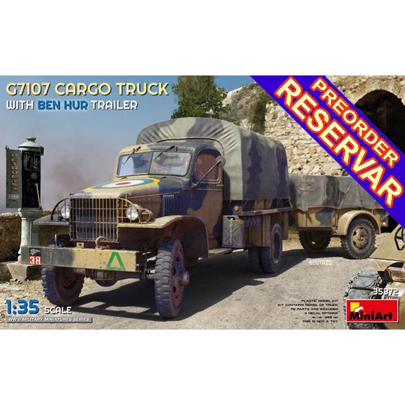 CHEVROLET G7107 (Carga) & REMOLQUE "Ben Hur" -Escala 1/35- MiniArt 353