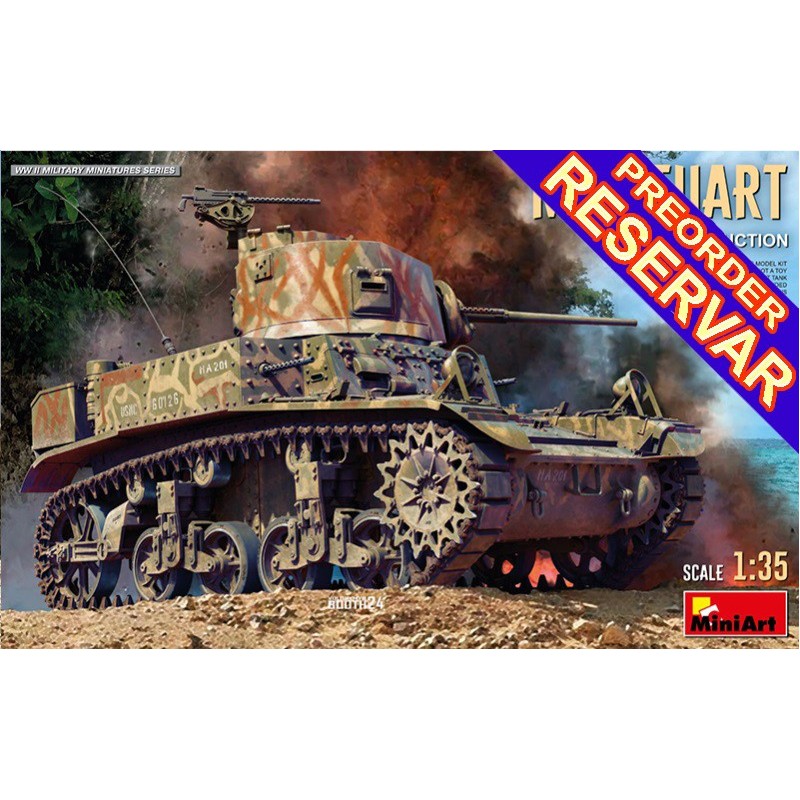 CARRO DE COMBATE M-3 STUART Late -Escala 1/35- MiniArt 35432