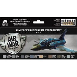 SET COLORES ARMEE DE lïAIR ET DE lïESPACE POST GUERRA Y PRESENTE - Acrylicos Vallejo 71627