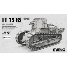 CARRO DE COMBATE RENAULT FT 75 BS Version (partes en resina) -Escala 1