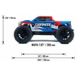 GRANITE GROM BRUSED MONSTER -Escala 1/18- Arrma 2102T1