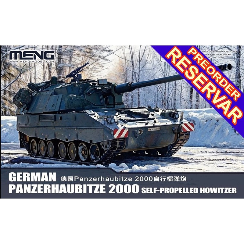 OBUS AUTOPROPULSADO Panzerhaubitze 2000 -Escala 1/72- Meng Model 72-00