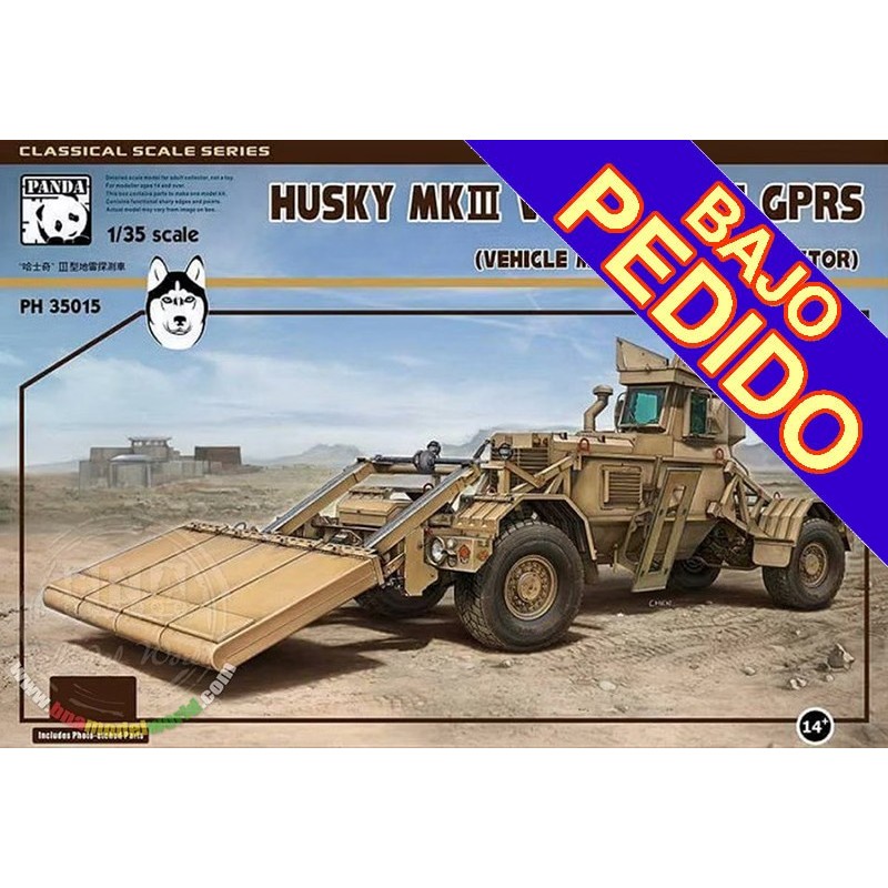 VEHICULO DE DETECCION DE MINAS HUSKY VMMD & GPR -Escala 1/35- Panda Ho