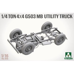 VEHICULO TODOTERRENO JEEP WILLYS 1/4 ton (4x4) -Escala 1/16 Takom 1016