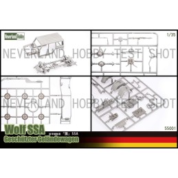 Vehículo todoterreno blindado Wolf SSA -Escala 1/35- Neverland Hobby 55001