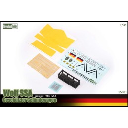 Vehículo todoterreno blindado Wolf SSA -Escala 1/35- Neverland Hobby 55001