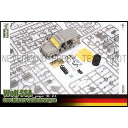 Vehículo todoterreno blindado Wolf SSA -Escala 1/35- Neverland Hobby 55001