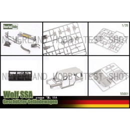 Vehículo todoterreno blindado Wolf SSA -Escala 1/35- Neverland Hobby 55001