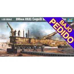 CAÑON SOBRE RAIL LEOPOLD K-5 (280 mm) -Escala 1/35- Trumpeter 00207