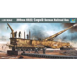 CAÑON SOBRE RAIL LEOPOLD K-5 (280 mm) -Escala 1/35- Trumpeter 00207