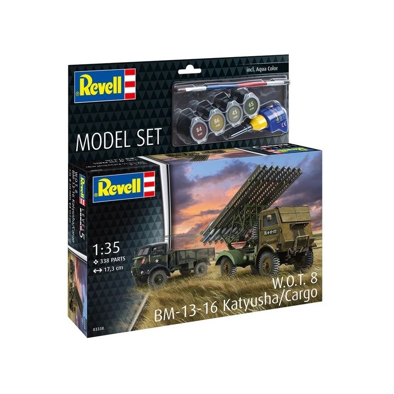 SET CAMION W.O.T.  BM-13-16 KATYUSHA /  W.O.T. CARGA (Pegamento & pintura) -Escala 1/35- Revell 63338