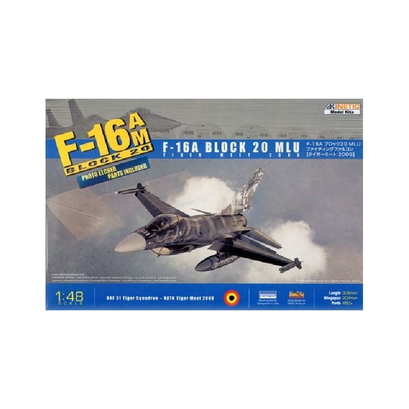 GENERAL DYNAMICS F-16 AM Fighting Falcon (Block 20) "Tiger Meet 2009" -Escala 1/48- Kinetic K48036