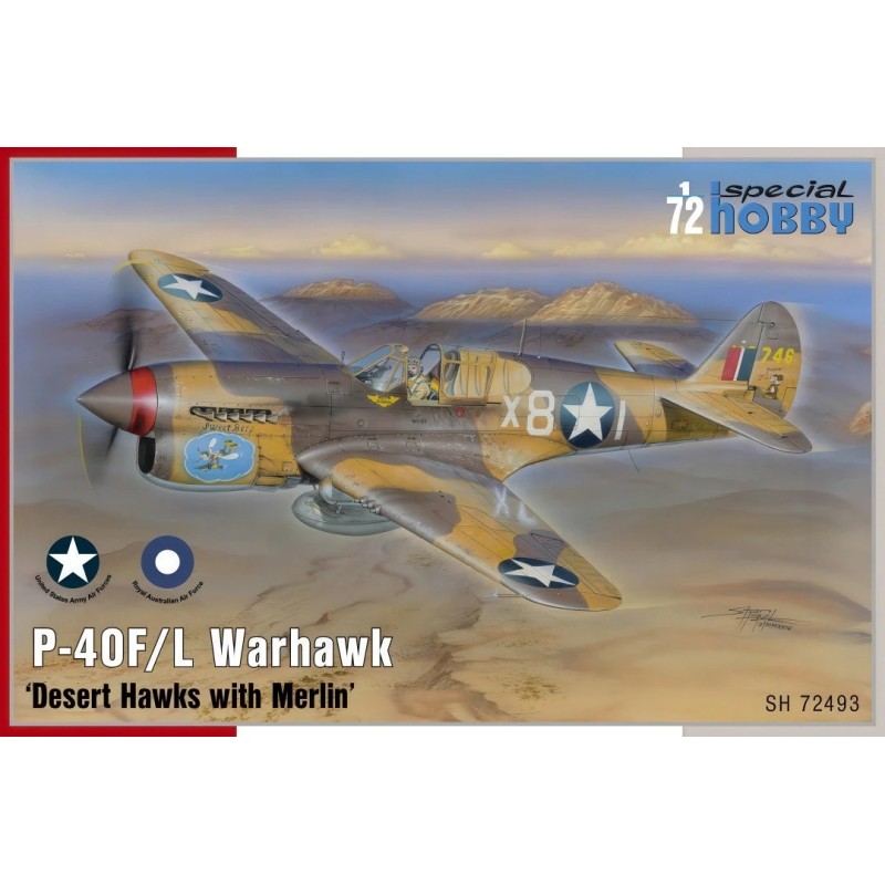 CURTISS P-40 F/L Warhawk "Desert Hawks & Merlin" -Escala 1/72- Special Hobby SH72493