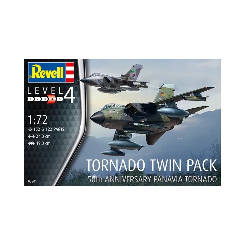 SET DUO PANAVIA TORNADO (50 Aniversario) -Escala 1/72- Revell 03801 SET DUO PANAVIA TORNADO (50 Aniversario) -Escala 1/72- Revell 03801
