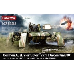 Fist of War:  VIERFUBLER FLAKVIERLING 38 (4 x 20 mm) -Escala 1/72- Modelcollect UA72350