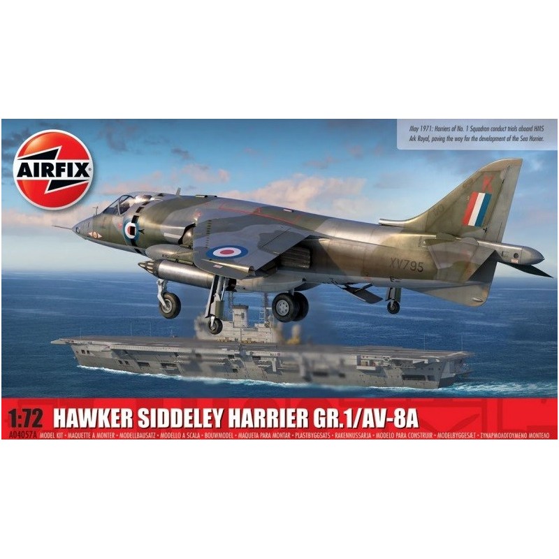 McDONNEL DOUGLAS AV-8 B HARRIER -Escala 1/72- Airfix A04057A McDONNEL DOUGLAS AV-8 B HARRIER -Escala 1/72- Airfix A04057A