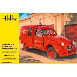CITROËN 2CV AZU-B 250 FOURGONETTE -Escala 1/24- Heller 82701