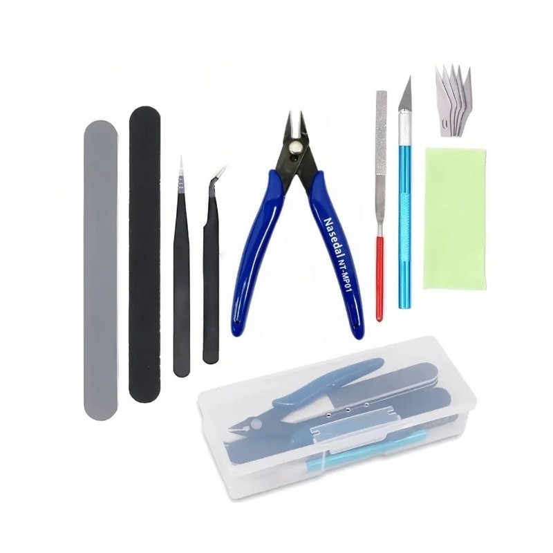 SET BASICO DE HERRAMIENTAS MODELISMO - Hobby Modelismo Tools HMT002B