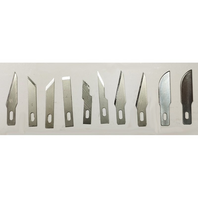 CONJUNTO DE 10 CUCHILLAS VARIADAS PARA CUTTER Nº1